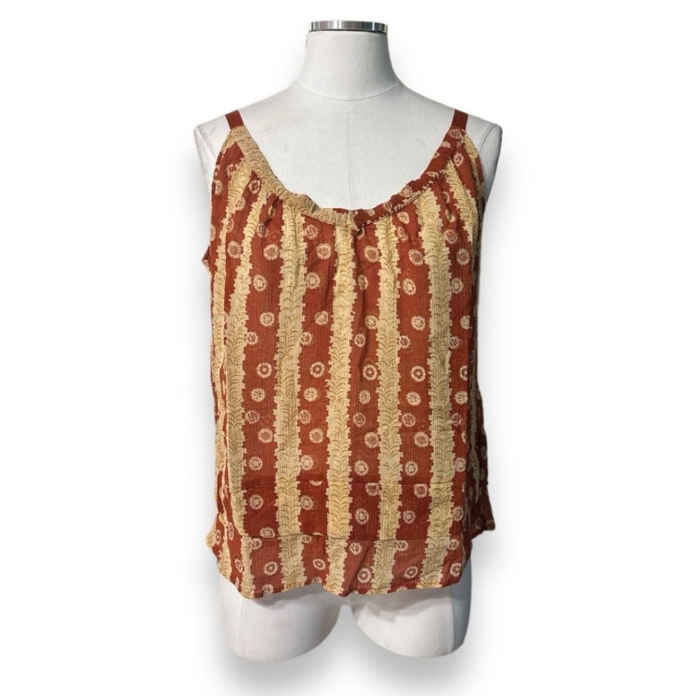 PATTERSON J. KINCAID Ribbon Strap Camisole Sz M